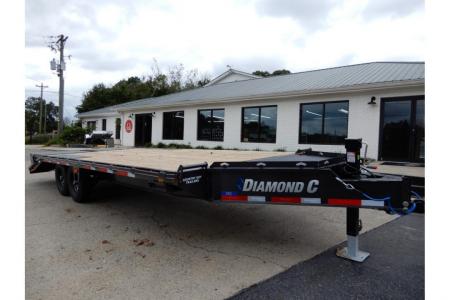 New 2026 Diamond C 8.5x24' Equipment, Deckover w/Dove & Ramps DEC207