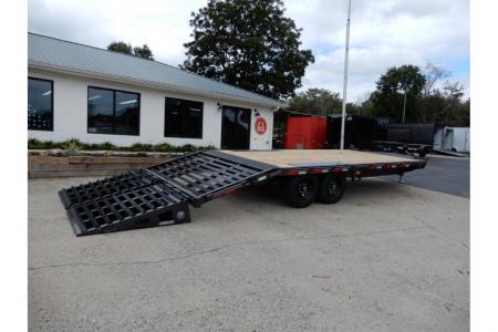 New 2026 Diamond C 8.5x24' Equipment, Deckover w/Dove & Ramps DEC207