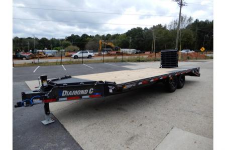 New 2026 Diamond C 8.5x24' Equipment, Deckover w/Dove & Ramps DEC207