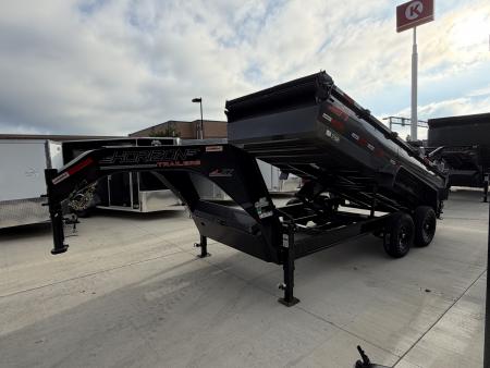 New NEW 2026 Horizon Gooseneck LZ7 14’ x 83” X 42” Dump Trailer 2-7000 lb axles = 14K