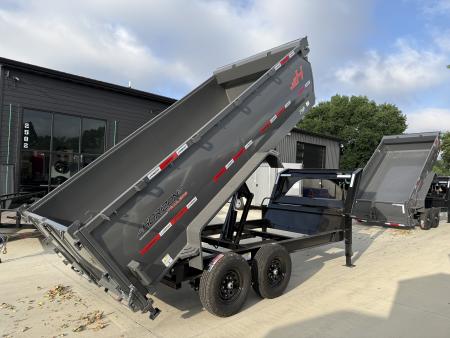 New NEW 2026 Horizon Gooseneck LZ7 14’ x 83” X 42” Dump Trailer 2-7000 lb axles = 14K