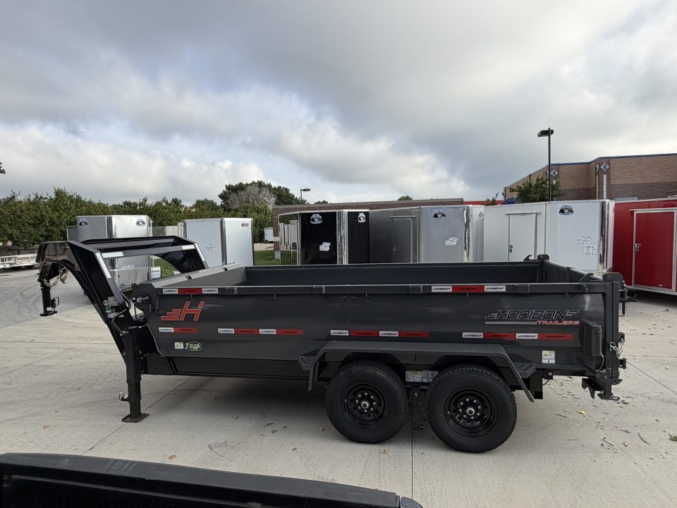 New NEW 2026 Horizon Gooseneck LZ7 14’ x 83” X 30” Dump Trailer 2-7000 lb axles = 14K