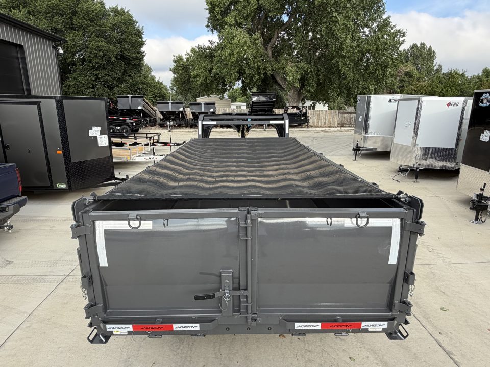 New NEW 2026 Horizon Gooseneck LZ7 14’ x 83” X 30” Dump Trailer 2-7000 lb axles = 14K