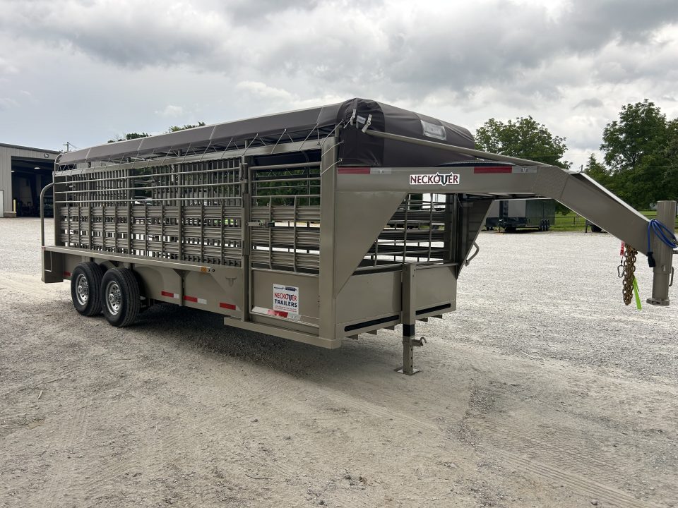 New 2026 Neckover GN BAR TOP 6'8X20X6'6"RUBBER CLEATED FLOOR Stock / Stock Combo Trailer