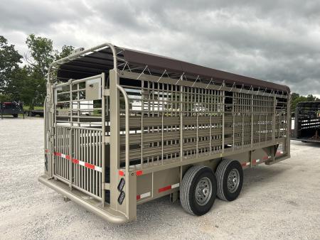 New 2026 Neckover GN BAR TOP 6'8X20X6'6"RUBBER CLEATED FLOOR Stock / Stock Combo Trailer
