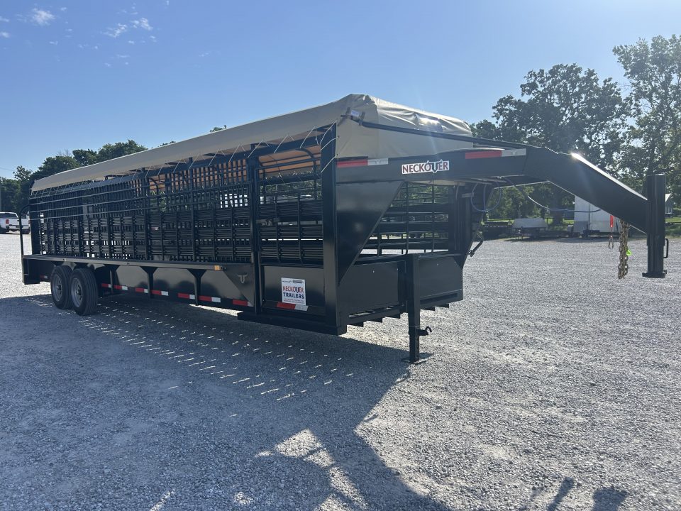 New 2026 Neckover GN BAR TOP 6'8X28X6'6" 2-8K RUBBER FLOOR Stock / Stock Combo Trailer
