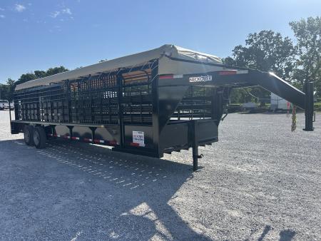 New 2026 Neckover GN BAR TOP 6'8X28X6'6  2-8K RUBBER FLOOR Stock / Stock Combo Trailer