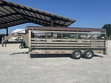 New 2026 Neckover GN BARTOP 6'8X20X6'6 WOOD FLOOR Stock / Stock Combo Trailer