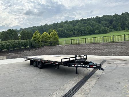 New PJ Trailers 22' Hydraulic Deckover Tilt with Scissor Lift (T8)