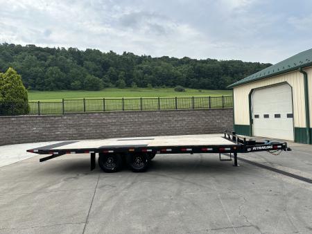 New PJ Trailers 22' Hydraulic Deckover Tilt with Scissor Lift (T8)