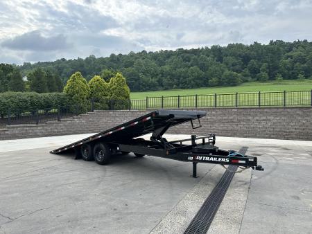 New PJ Trailers 22' Hydraulic Deckover Tilt with Scissor Lift (T8)
