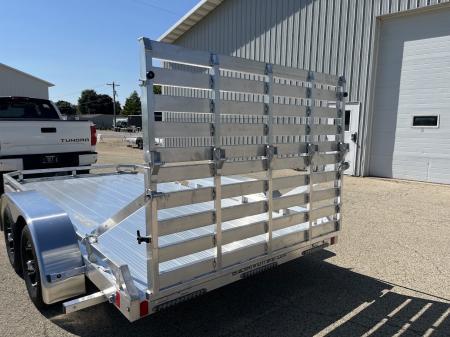 New 2027 Black Rhino 81" x 14' Aluminum LPT8114A-7K w/ Dual Wheel Swivel Jack & Bifold Gate (ATV / UTV / Side by Side) Utility Trailer