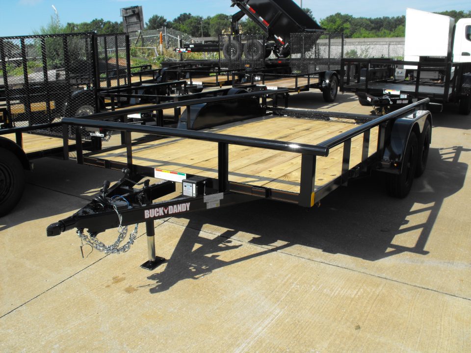 New Pipe rail Top Landscape Trailer 83 X 14 Dove Gate 7000 GVWR