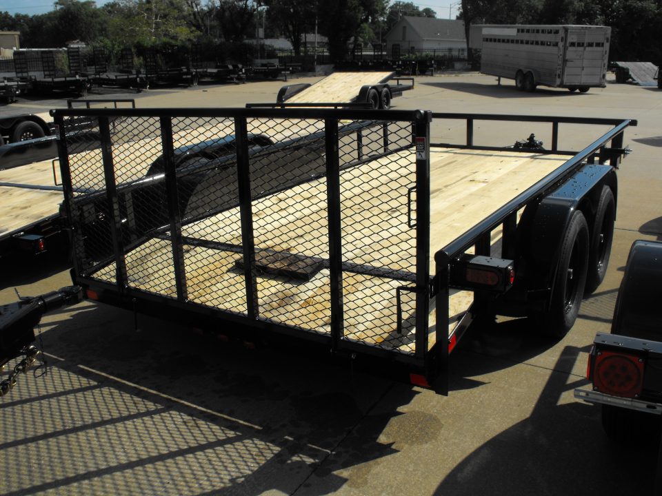 New Pipe rail Top Landscape Trailer 83 X 14 Dove Gate 7000 GVWR