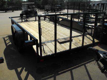 New Pipe rail Top Landscape Trailer 83 X 14 Dove Gate 7000 GVWR