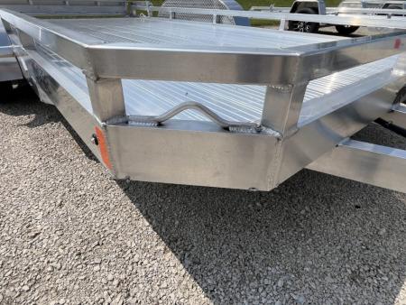 New 2027 Black Rhino 81" x 14' Aluminum LPT8114A-7K w/ Dual Wheel Swivel Jack & Bifold Gate (ATV / UTV / Side by Side) Utility Trailer