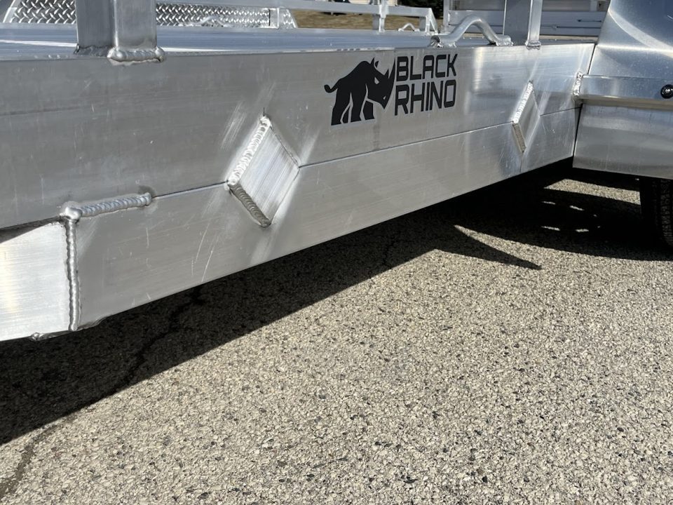 New 2027 Black Rhino Aluminum Low Profile LPT8116A-7K w/ Toolbox & Bi-Fold Gate(ATV / UTV / Side by Side) Utility Trailer
