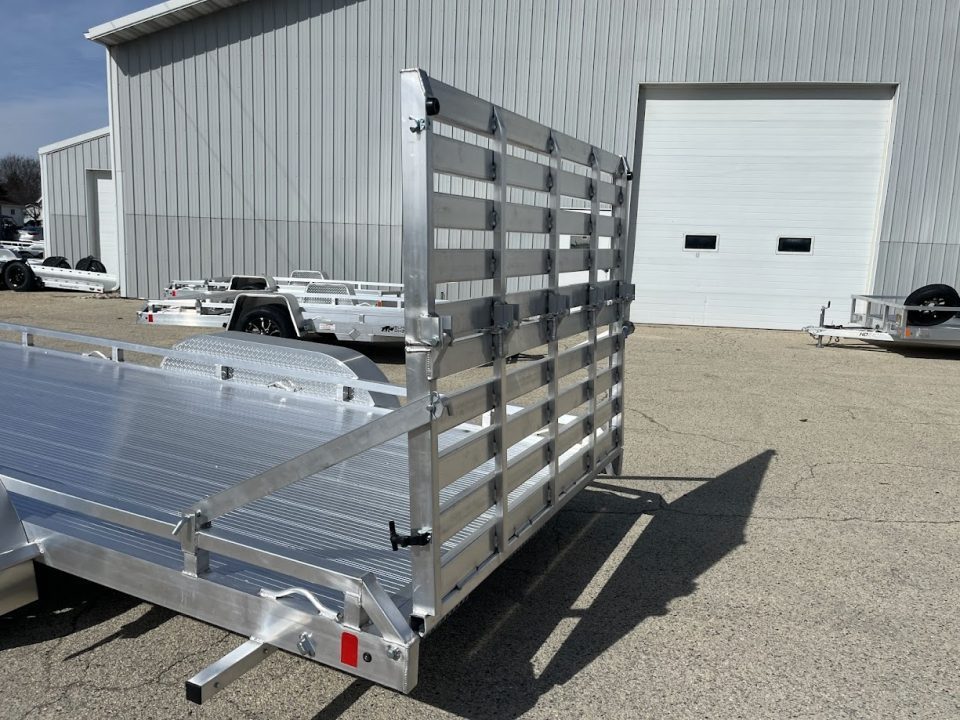 New 2027 Black Rhino Aluminum Low Profile LPT8116A-7K w/ Toolbox & Bi-Fold Gate(ATV / UTV / Side by Side) Utility Trailer