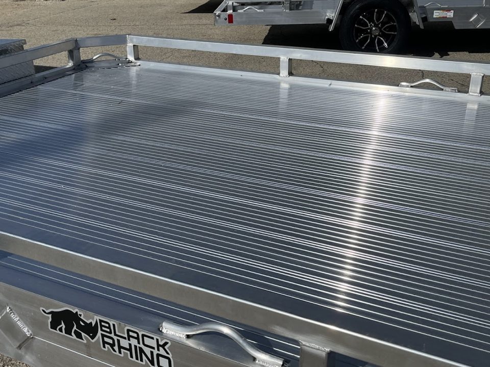 New 2027 Black Rhino Aluminum Low Profile LPT8116A-7K w/ Toolbox & Bi-Fold Gate(ATV / UTV / Side by Side) Utility Trailer