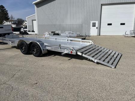 New 2027 Black Rhino Aluminum Low Profile LPT8116A-7K w/ Toolbox & Bi-Fold Gate(ATV / UTV / Side by Side) Utility Trailer