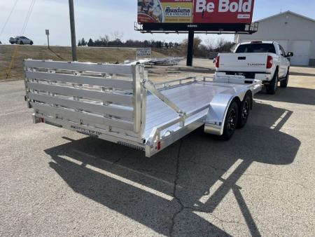New 2027 Black Rhino Aluminum Low Profile LPT8116A-7K w/ Toolbox & Bi-Fold Gate(ATV / UTV / Side by Side) Utility Trailer