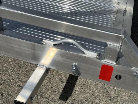 New 2027 Black Rhino Aluminum Low Profile LPT8116A-7K w/ Toolbox & Bi-Fold Gate(ATV / UTV / Side by Side) Utility Trailer