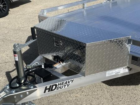 New 2027 Black Rhino Aluminum Low Profile LPT8116A-7K w/ Toolbox & Bi-Fold Gate(ATV / UTV / Side by Side) Utility Trailer