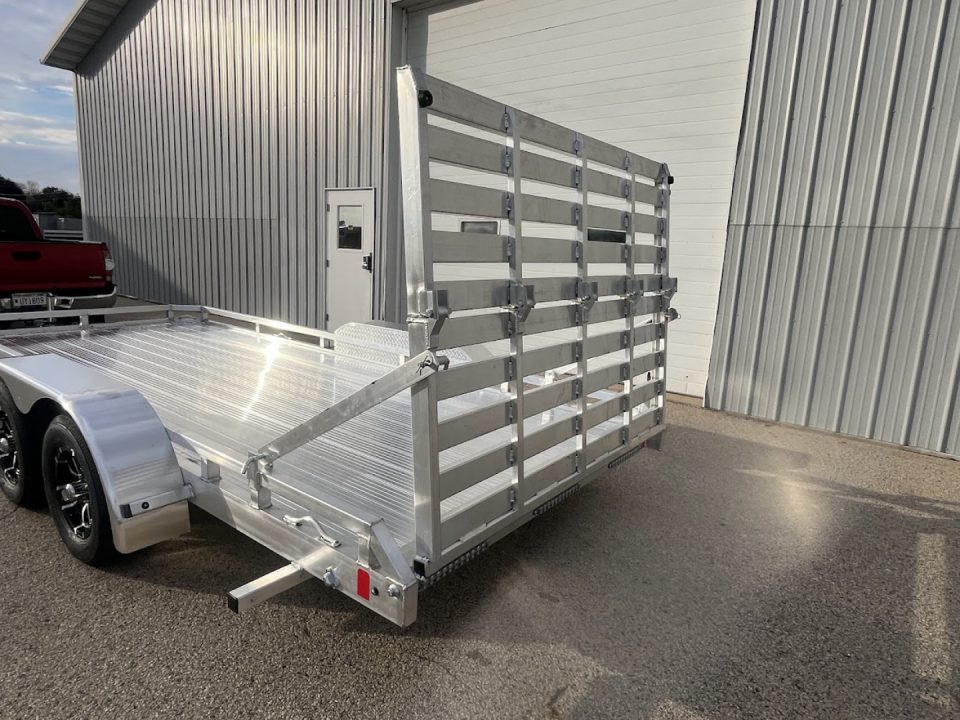 New 2027 Black Rhino Aluminum Low Profile LPT8116A-7K w/ Bi-Fold Gate(ATV / UTV / Side by Side) Utility Trailer