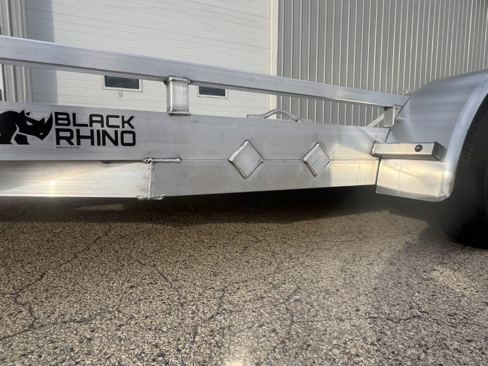 New 2027 Black Rhino Aluminum Low Profile LPT8116A-7K w/ Bi-Fold Gate(ATV / UTV / Side by Side) Utility Trailer