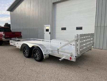New 2027 Black Rhino Aluminum Low Profile LPT8116A-7K w/ Bi-Fold Gate(ATV / UTV / Side by Side) Utility Trailer