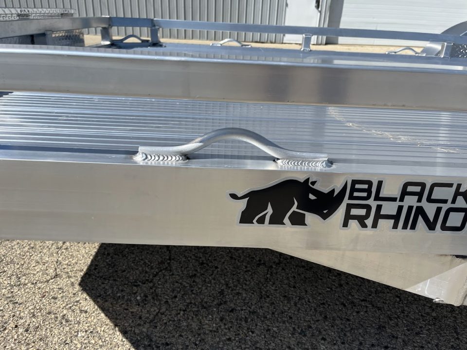 New 2027 Black Rhino Aluminum Low Profile LPT8116A-7K w/ Toolbox & Bi-Fold Gate(ATV / UTV / Side by Side) Utility Trailer