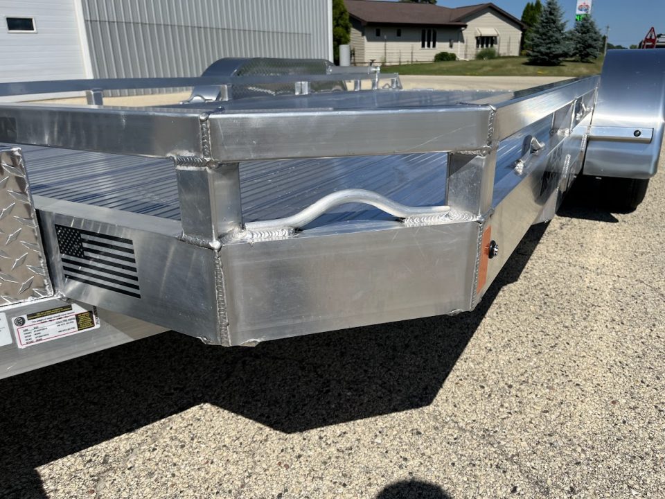 New 2027 Black Rhino Aluminum Low Profile LPT8116A-7K w/ Toolbox & Bi-Fold Gate(ATV / UTV / Side by Side) Utility Trailer