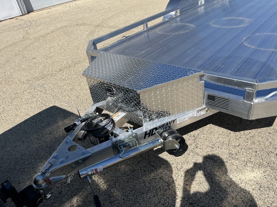 New 2027 Black Rhino Aluminum Low Profile LPT8116A-7K w/ Toolbox & Bi-Fold Gate(ATV / UTV / Side by Side) Utility Trailer
