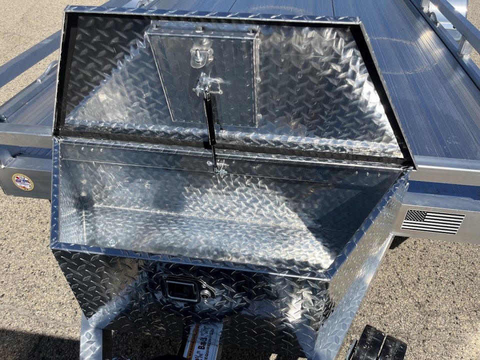New 2027 Black Rhino Aluminum Low Profile LPT8116A-7K w/ Toolbox & Bi-Fold Gate(ATV / UTV / Side by Side) Utility Trailer