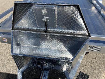 New 2027 Black Rhino Aluminum Low Profile LPT8116A-7K w/ Toolbox & Bi-Fold Gate(ATV / UTV / Side by Side) Utility Trailer