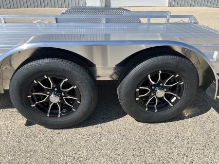 New 2027 Black Rhino Aluminum Low Profile LPT8116A-7K w/ Toolbox & Bi-Fold Gate(ATV / UTV / Side by Side) Utility Trailer