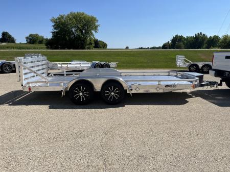 New 2027 Black Rhino Aluminum Low Profile LPT8116A-7K w/ Toolbox & Bi-Fold Gate(ATV / UTV / Side by Side) Utility Trailer