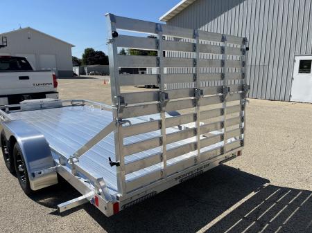 New 2027 Black Rhino Aluminum Low Profile LPT8116A-7K w/ Toolbox & Bi-Fold Gate(ATV / UTV / Side by Side) Utility Trailer