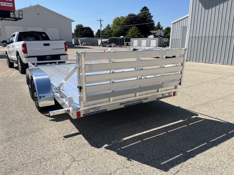 New 2027 Black Rhino Aluminum Low Profile LPT8116A-7K w/ Bi-Fold Gate(ATV / UTV / Side by Side) Utility Trailer