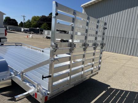 New 2027 Black Rhino Aluminum Low Profile LPT8116A-7K w/ Bi-Fold Gate(ATV / UTV / Side by Side) Utility Trailer