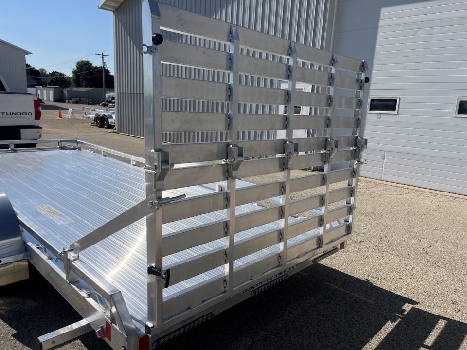 New 2027 Black Rhino Aluminum Low Profile LPT8118A-7K w/ Bi-Fold Gate (ATV / UTV / Side by Side) Utility Trailer