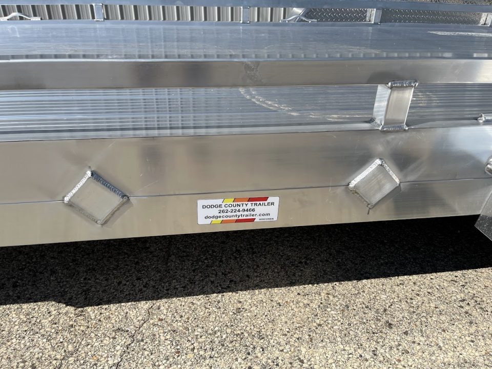 New 2027 Black Rhino Aluminum Low Profile LPT8118A-7K w/ Toolbox & Bi-Fold Gate (ATV / UTV / Side by Side) Utility Trailer