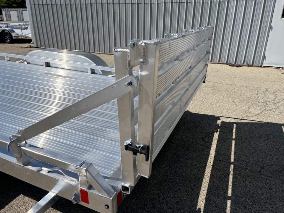 New 2027 Black Rhino Aluminum Low Profile LPT8118A-7K w/ Toolbox & Bi-Fold Gate (ATV / UTV / Side by Side) Utility Trailer