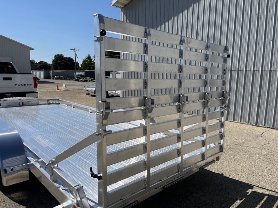 New 2027 Black Rhino Aluminum Low Profile LPT8118A-7K w/ Toolbox & Bi-Fold Gate (ATV / UTV / Side by Side) Utility Trailer