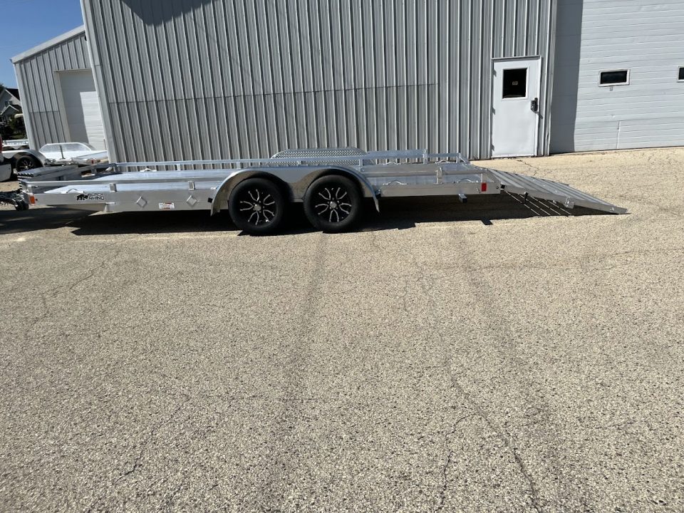 New 2027 Black Rhino Aluminum Low Profile LPT8118A-7K w/ Toolbox & Bi-Fold Gate (ATV / UTV / Side by Side) Utility Trailer