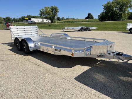 New 2027 Black Rhino Aluminum Low Profile LPT8118A-7K w/ Toolbox & Bi-Fold Gate (ATV / UTV / Side by Side) Utility Trailer