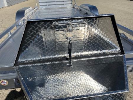 New 2027 Black Rhino Aluminum Low Profile LPT8118A-7K w/ Toolbox & Bi-Fold Gate (ATV / UTV / Side by Side) Utility Trailer