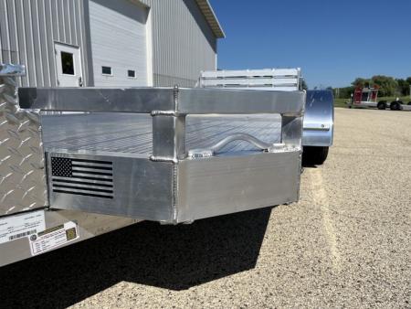 New 2027 Black Rhino Aluminum Low Profile LPT8118A-7K w/ Toolbox & Bi-Fold Gate (ATV / UTV / Side by Side) Utility Trailer