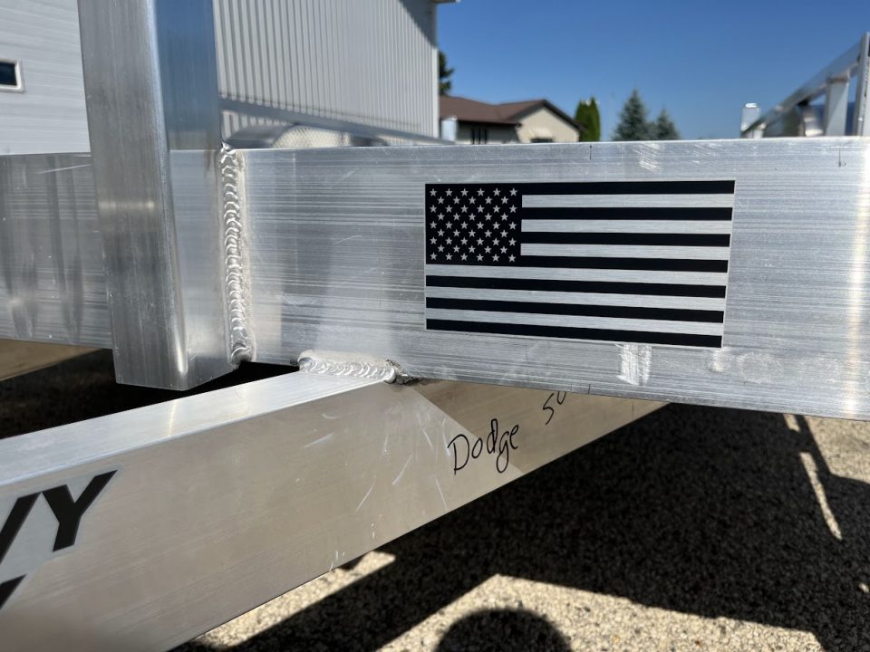 New 2027 Black Rhino Aluminum 81"x16' LST716A w/ Side Load Ramps & Bifold Gate (ATV / UTV / Side by Side) Utility Trailer