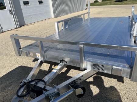 New 2027 Black Rhino Aluminum 81"x16' LST716A w/ Side Load Ramps & Bifold Gate (ATV / UTV / Side by Side) Utility Trailer